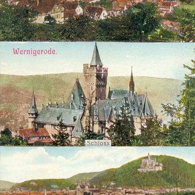Bild vergrößern: PK_V_0078 Wernigerode Stadtansichten Wernigerode u. Schloss